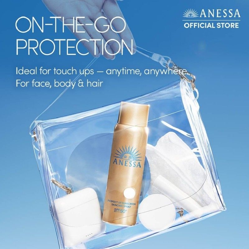 Anessa安热沙金灿倍护防晒喷雾防紫外线清爽SPF50+ 60g