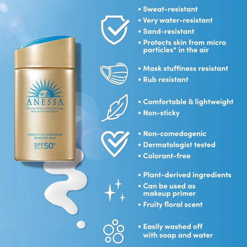Anessa安耐晒小金瓶防晒霜清爽轻薄SPF50+