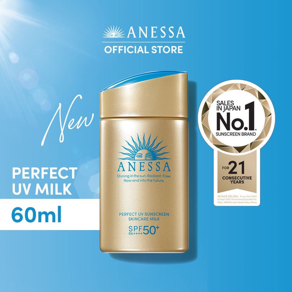 Anessa安耐晒金瓶防晒乳清爽防水防汗SPF50+ 60ml+12ml
