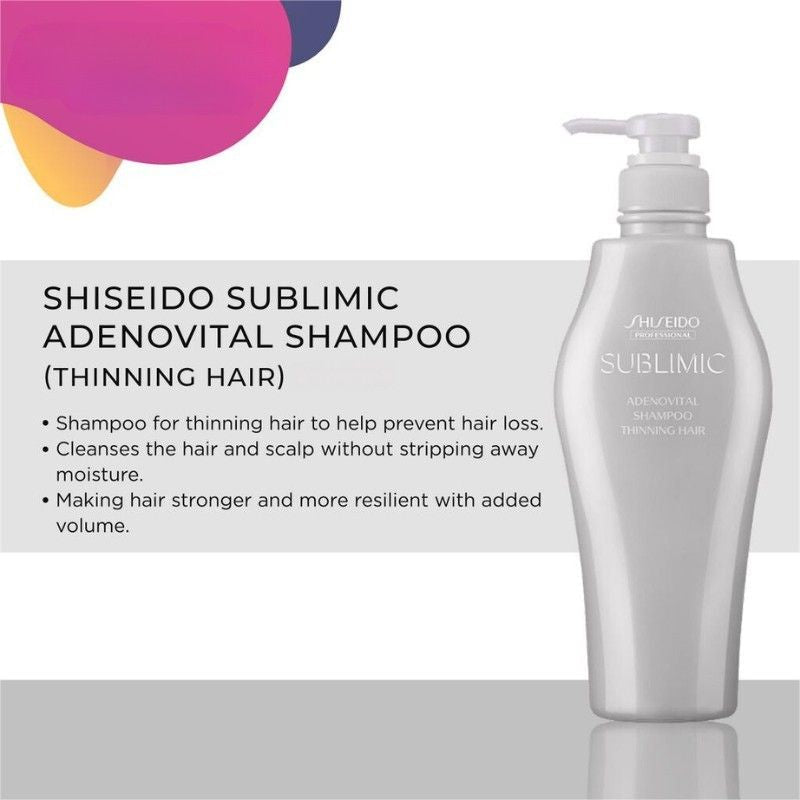 Shiseido资生堂Sublimic头皮生机芯护理道舒缓控油洗发水 1000ml
