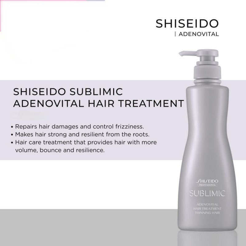 Shiseido Sublimic Adenovital Scalp Treatment Thinning Hair 1000ml