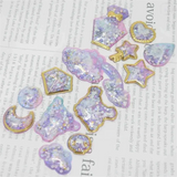 Sanrio Shake Shake Capsule Seal Sticker Kuromi Sky Party 3D