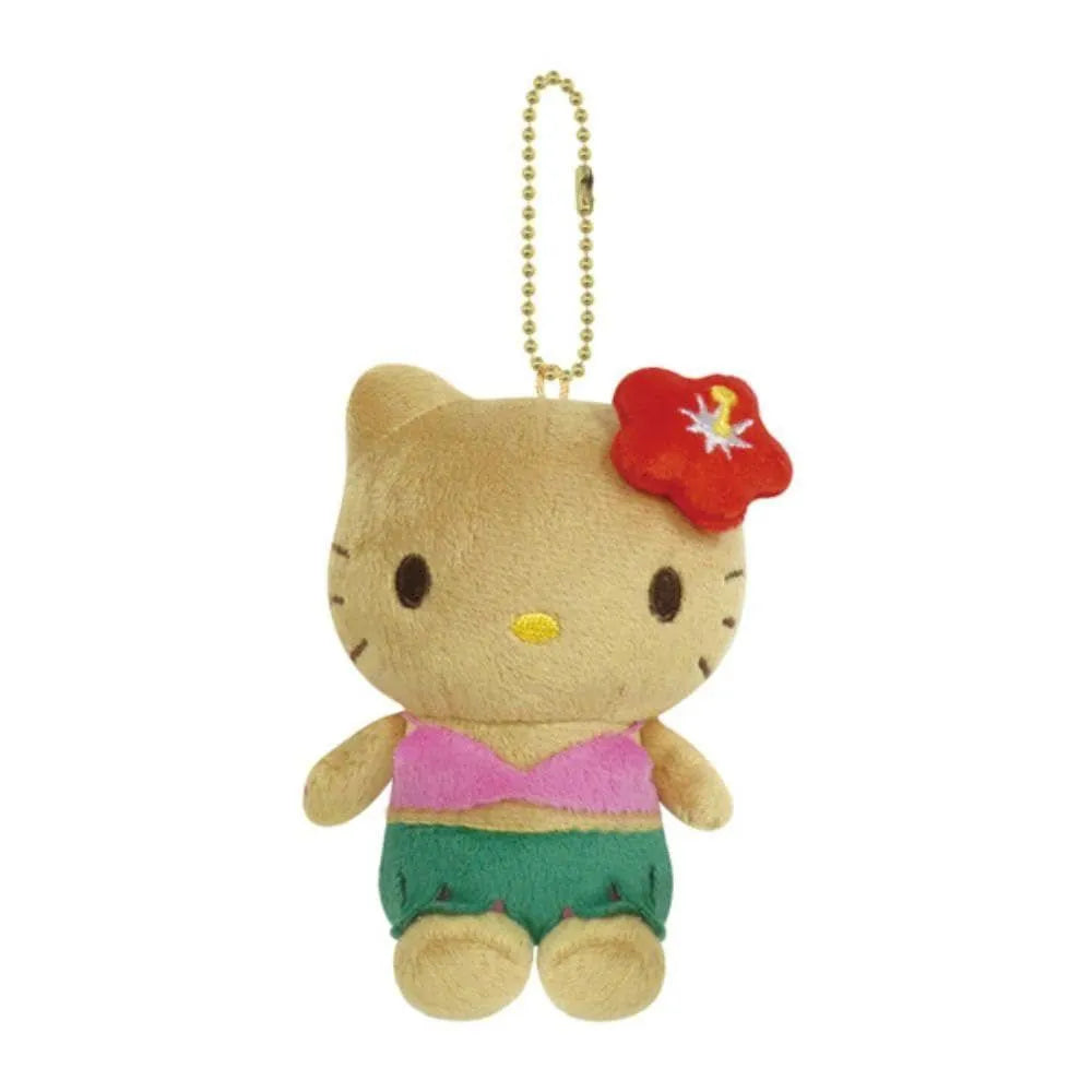 K Company Sanrio Hello Kitty Sunburn Tanning Series Ball Chain Mascot Hibiscus