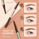 Cezanne Twist-up Eyebrow With Spiral Brush #02 Olive Brown