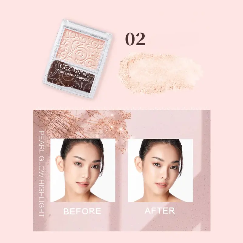 Cezanne Pearl Glow Highlight #02 Rose Beige