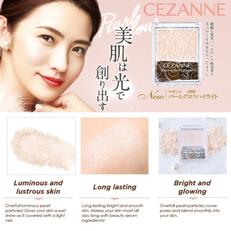 Cezanne Pearl Glow Highlight #02 Rose Beige