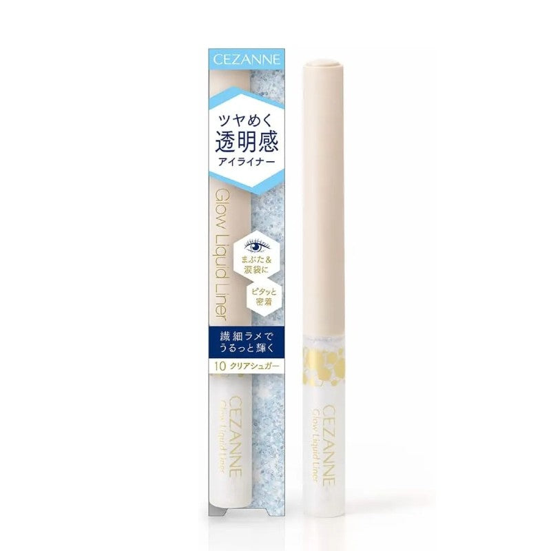 Cezanne倩丽透明细闪亮片液体眼线笔#10透明糖