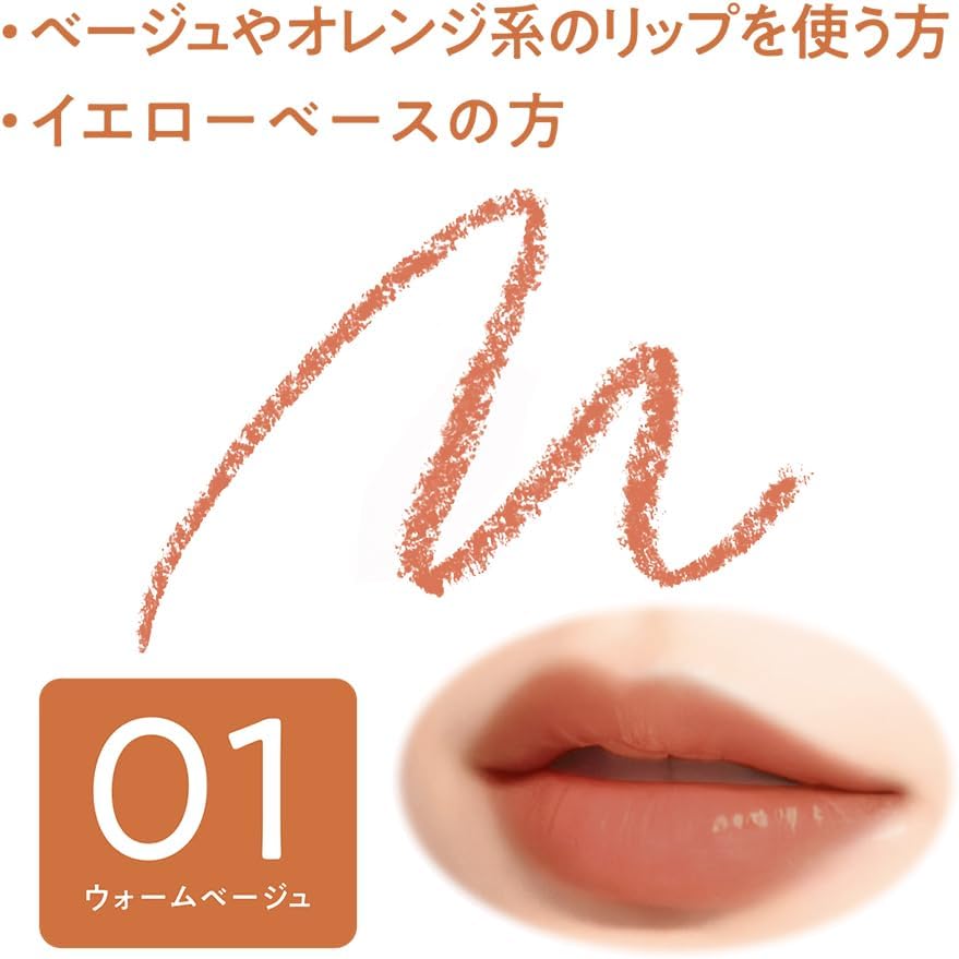 Cezanne Shadow Color Lip Maker #01 Warm Beige