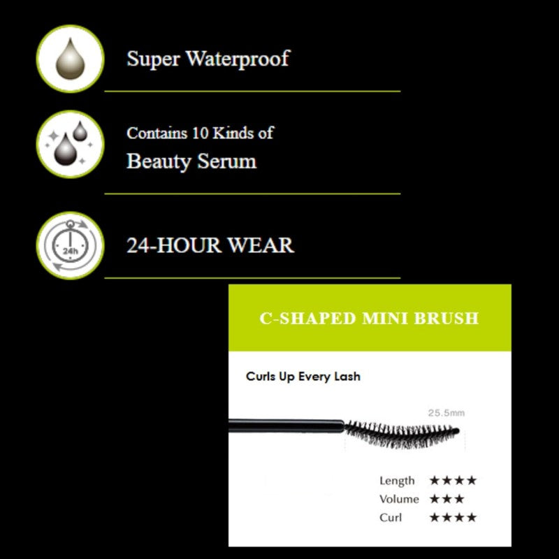 Dup Perfect Extension Mascara Slimming Black