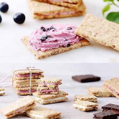 Asahi Cream Genmai Bran Bar Blueberry 72g