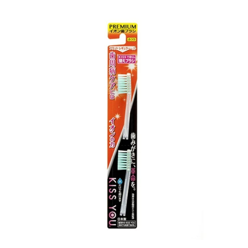Kiss You Ion Toothbrush Replacement Brush Flat Regular