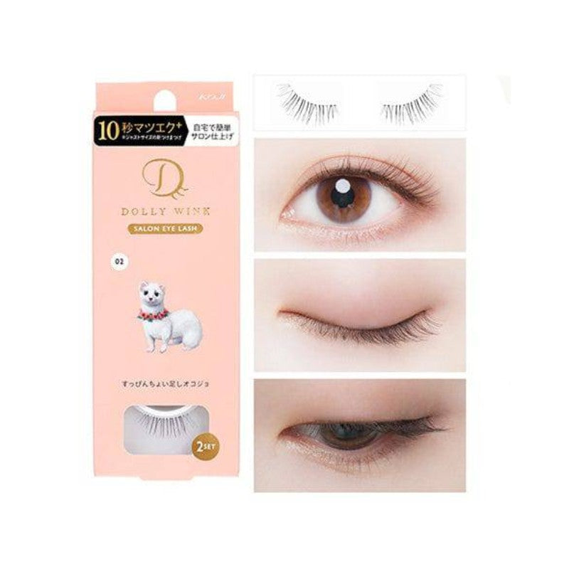 Koji Dolly Wink Salon Eye Lash No.2 Natural Look Ermine