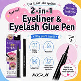 Koji False Eyelash Fix Pen Glue Black