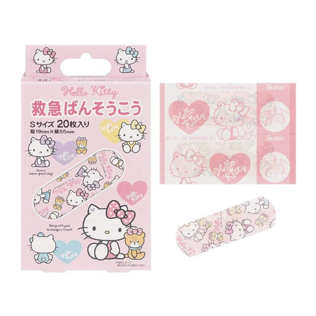 Skater Hello Kitty Adhesive Bandages S 20pcs