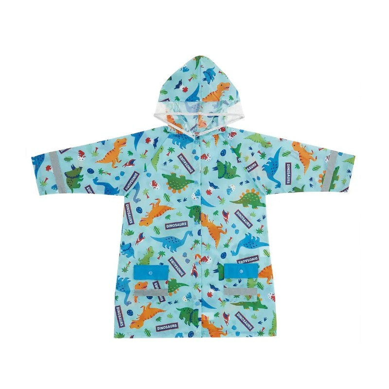 Skater斯凯达儿童直身型雨衣蓝色恐龙