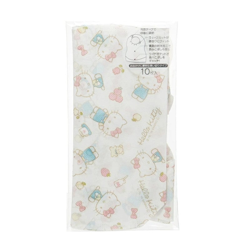 Skater Disposable Baby Apron Bib Hello Kitty