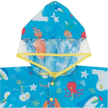 Skater Children's Cape-style Raincoat Ocean World