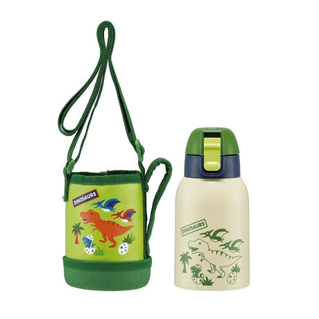 Skater Stainless Steel Water Bottle Dinosaur 400ml