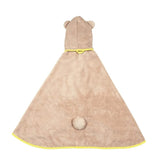 Skater Quick-Drying Hooded Bath Towel Poncho Bear 92*108cm
