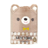 Skater Quick-Drying Hooded Bath Towel Poncho Bear 92*108cm