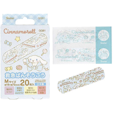 Skater Boxed Adhesive Bandage Cinnamoroll Ribbon 20pcs