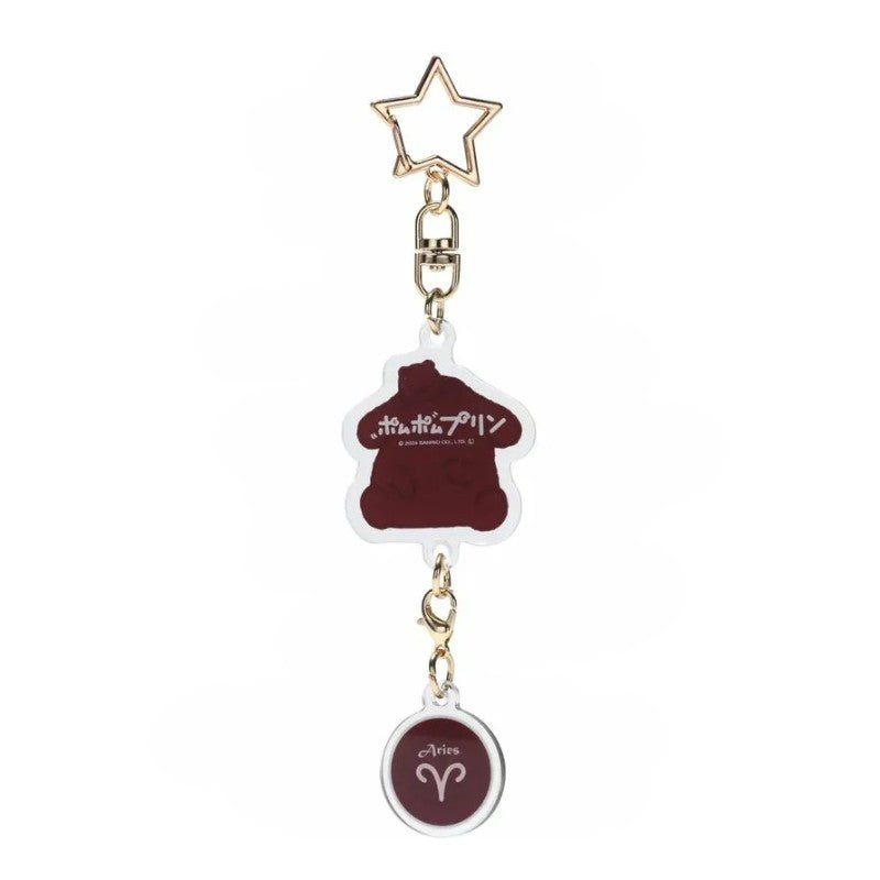 Skater Acrylic Zodiac Sign Keyring Pompompurin Aries