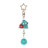 Skater Acrylic Zodiac Sign Keyring Sanrio Hangyodon Virgo