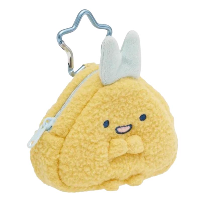 San-X Mini Plush Pouch with Carabiner Sumikko Gurashi Ajifurai No Shippo