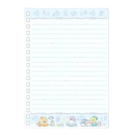 San-X B6 Notebook Sumikko Gurashi Penguin Lagoon Blue