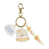 San-X Acrylic Keychain 3 Charm Sumikko Gurashi Penguin Lagoon Tonkatsu Fried Pork With Beads