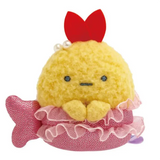 San-X Tenori Plush SS Sumikko Gurashi Penguin Lagoon Ebifurai no Shippo Fried Shrimp Tail Mermaid