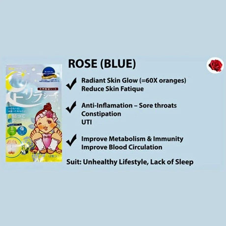 Kinomegumi Ashirira Foot Patch Relaxing Rose 30pcs