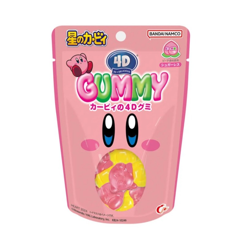 Bandai Kirby 4D Gummy Candy Peach 55g