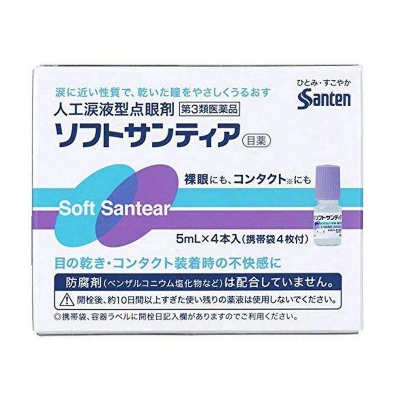 Santen Soft Santear Eye Drops 4pcs