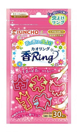 Kincho Insect Repellent Ring Pink Flower Scent 30pcs