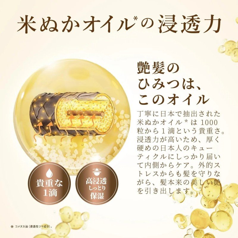 P&G宝洁Wanomi米糠保湿亮泽护发素清新果香 350g