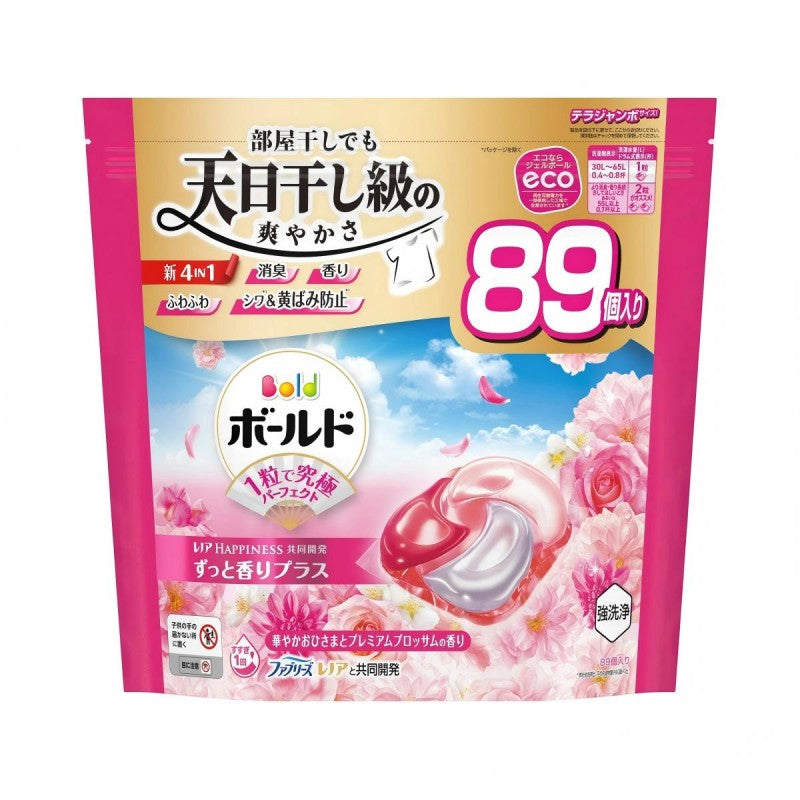 P&G Bold 4D Gel Ball Laundry Detergent Refill Sunshine Blossom 89pcs
