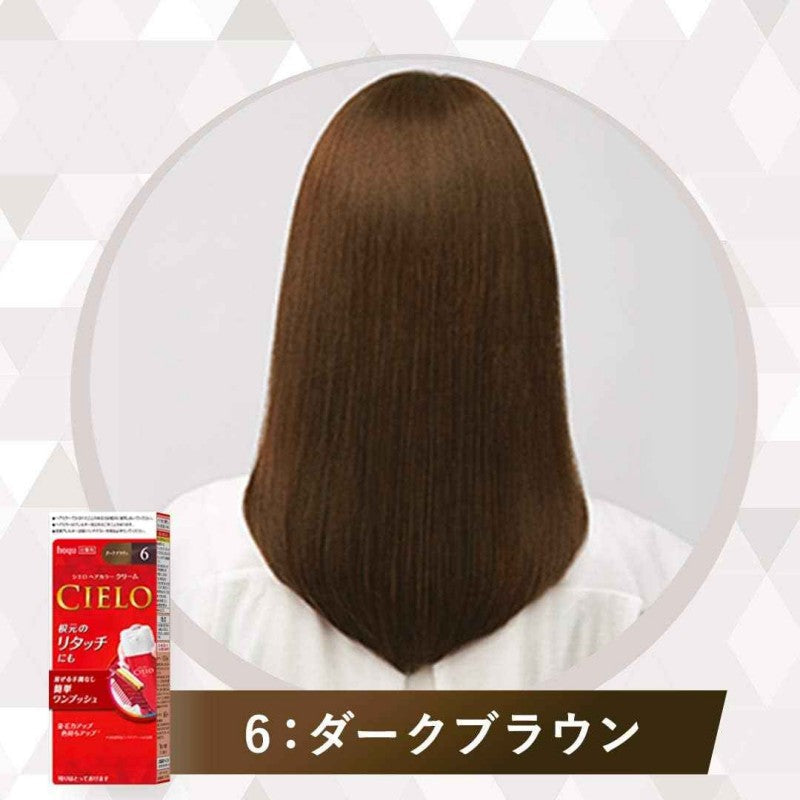Hoyu美源宣若染发剂植物遮白发染发膏#6P深棕色