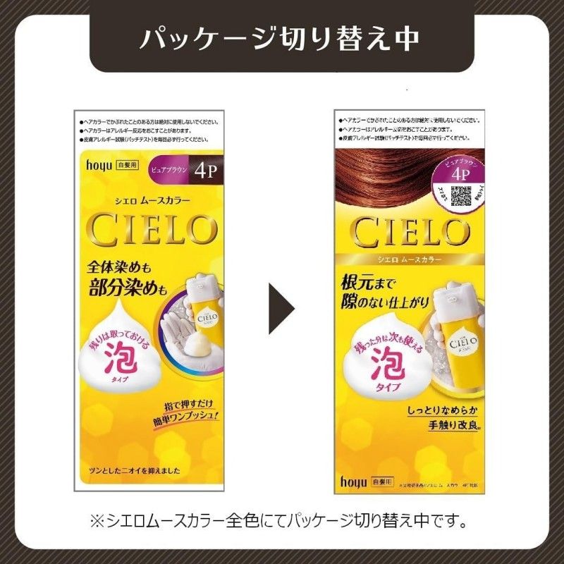 Hoyu美元宣若泡沫植物染发剂#6深栗棕