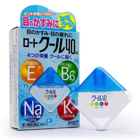 Rohto乐敦维他命滴眼液缓解眼疲劳清凉度5眼药水 12ml