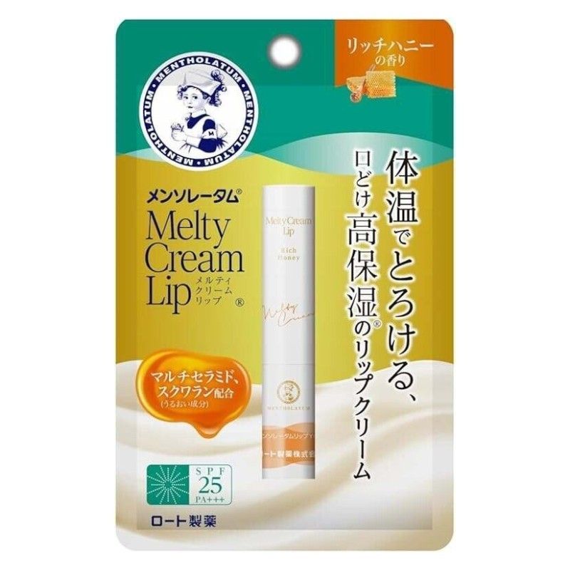 Rohto Mentholatum Melty Cream Lip Balm Rich Honey 2.4g