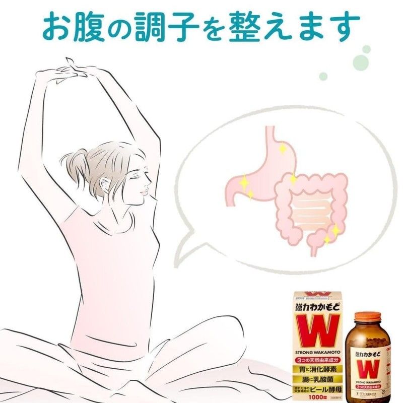 Wakamoto强力若元健胃清肠丸 1000粒