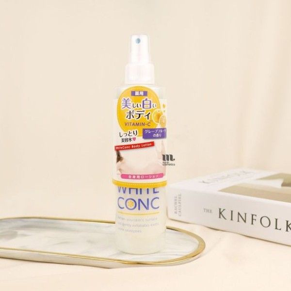 White Conc维C身体美白喷雾VC修复清爽保湿补水 245ml