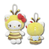 Hatakeyama Shoji Sanrio Mascot Holder Mini Plush Pouch Hello Kitty Honey Bee