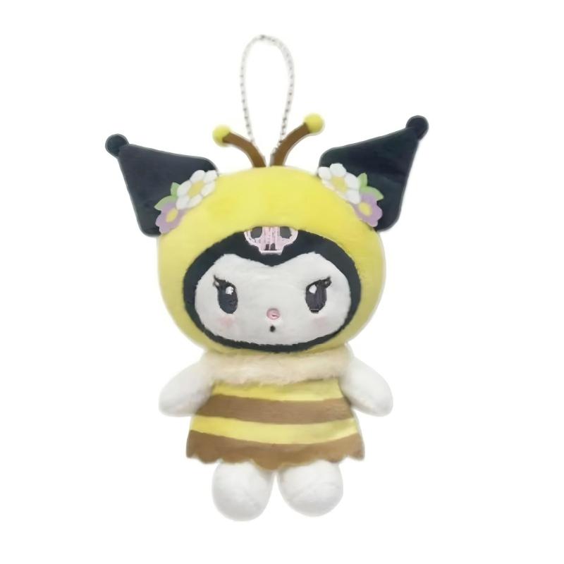 Hatakeyama Shoji Sanrio Mascot Holder Mini Plush Pouch Kuromi Honey Bee