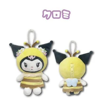 Hatakeyama Shoji Sanrio Mascot Holder Mini Plush Pouch Kuromi Honey Bee