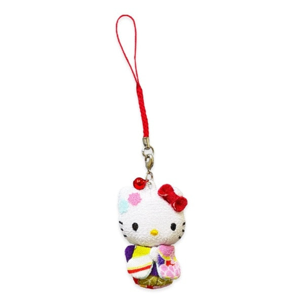 Sanrio Mini Mascot Holder Plush Keychain Hello Kitty