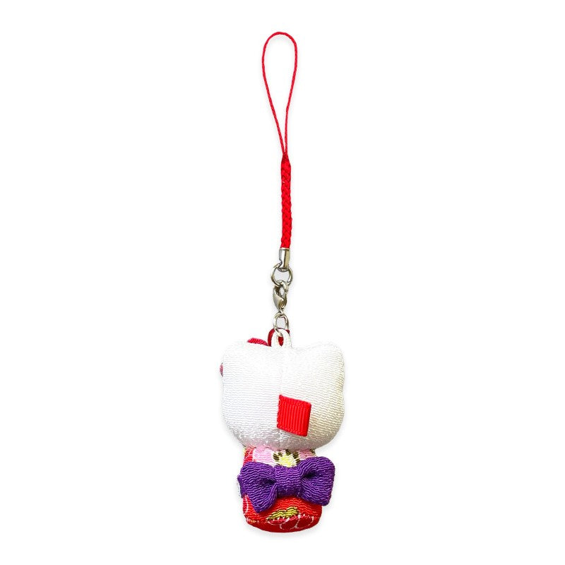 Sanrio Mini Mascot Holder Plush Keychain Hello Kitty