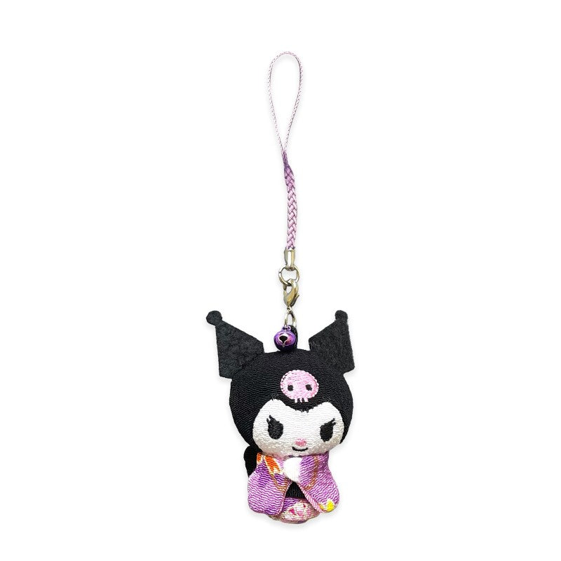 Sanrio Kimono Mascot Netsuke Kuromi 5cm
