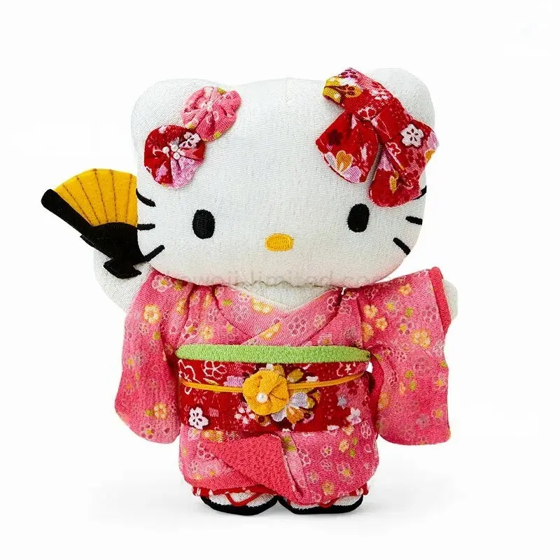 Sanrio Crepe Japanese Doll M  Hello Kitty Pink 20cm